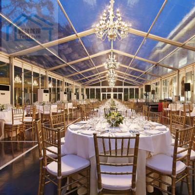 China High Quality Luxury Outdoor Transparent Clear UV Protection Roof Wedding Marquee Party Wedding Tent for sale