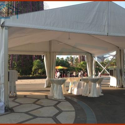 중국 Aluminum alloy high grade marquee party tent hard pressed outdoor luxury extruded festival A shape tent for sale 판매용