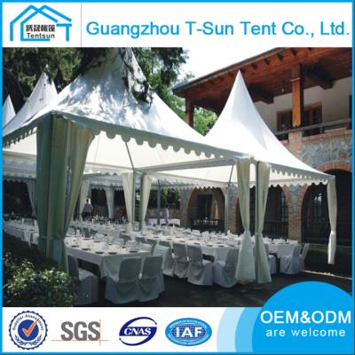 China Hot sales of flame retardant PVC double layer fabric in Kenya strong and durable aluminum tent pagoda frame canopy party marquee Arabic tent à venda