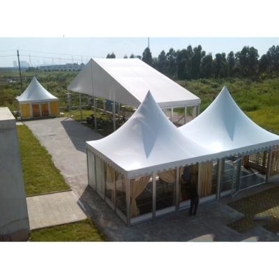 China PVC fabric flame retardant dubai double layer tent for sale pagoda tent pavilion tent 3x3m 4x4m 5x5m 6x6m à venda