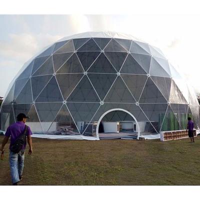 China Wedding T-SUN Low Price 30m Expo Large Outdoor Dome Tent Commercial Geodesic Dome Tents for sale