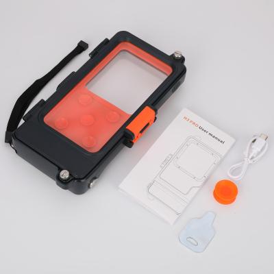 China Wholesale Waterproof Design IPX8 Diving Equipment Waterproof PC+Silicone IP68 Transparent Contact Taking Pictures Professional Diving Phone Case for sale