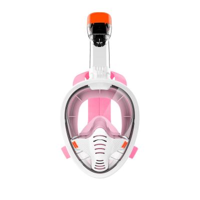 China Custom Wholesale ABS+silicone+nylon+spandex Wide Sight Silicone Diving Equipment Tube Snorkel Single Mask for sale