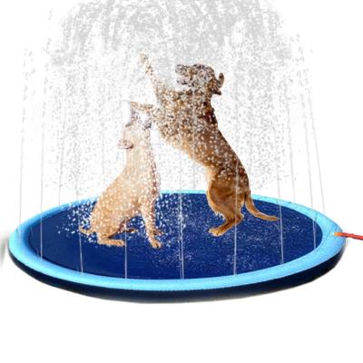 China Eco Friendly PVC Custom Logo PVC 170cm Sprinkle and Splash Water Play Mat Set for Kid Pet Quality Water Play Equipment for sale