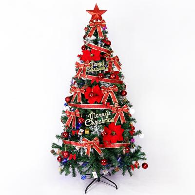 China PVC Christmas Tree Set 1.2/1.5/1.8 Meter Home Encrypted Large Luminous Christmas Tree Ornament Decoration Set for sale