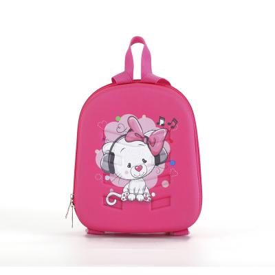 China New Cartoons Children's Little Cartoon Cat Waterproof Outdoor Children's Baby Backpack EVA Leisure Backpack for sale