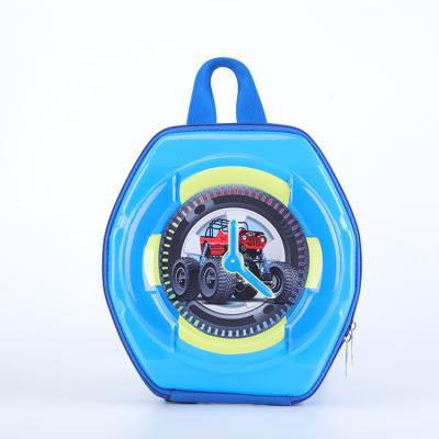 China New Cartoons Design Polygon Schoolbag Boys Personality Pattern Backpack High-end Children's School Backpack for sale