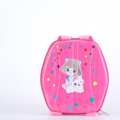 China Cartoons 2021 New Children Girls Shoulder Backpack Non-slip Kindergarten Cute EVA Princess School Bag for sale