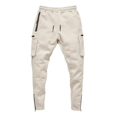 China Viable Viable Men's Gym Fitness Outdoor Sport Elastic Long Pants Jogging Jogger White for sale