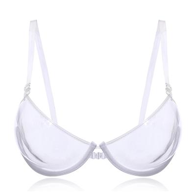 China Lady Antibacterial Antibacterial Transparent 3/4 Cup Clear Push Up Invisible Bra Strap Bras Underwear Summer Hot for sale