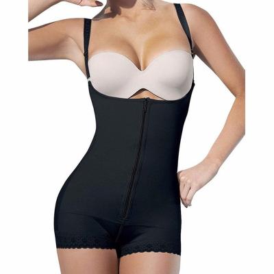 China Antibacterial Antibacterial Overalls Women Slimming Zipper Waist Trainer Cinta Modeladora Hot Body Shaper Belly Cincher Beaches Shapewear Corrective Tops for sale