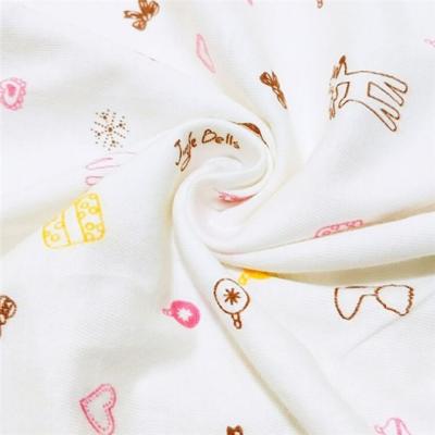 China High Quality Double Printing Shrink-Resistant Gauze Muslin Gauze Fabric for sale