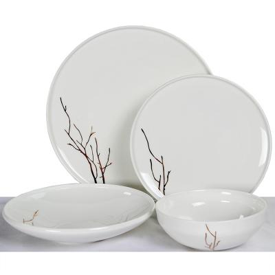 China Sustainable Microwave Bone China Safe Fine Dinnerware Sets Dinnerware for sale