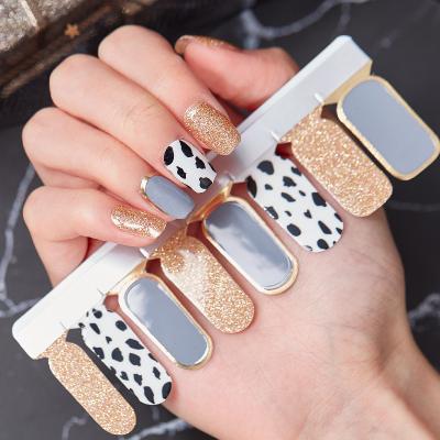 China 2021 New Pattern Designs Plastic French Nail Tip Art Sticker for sale