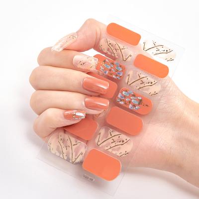 China Plastic Nail Beauty Art Glitter Nails Nail Decal Sticker Nail Stickers for sale