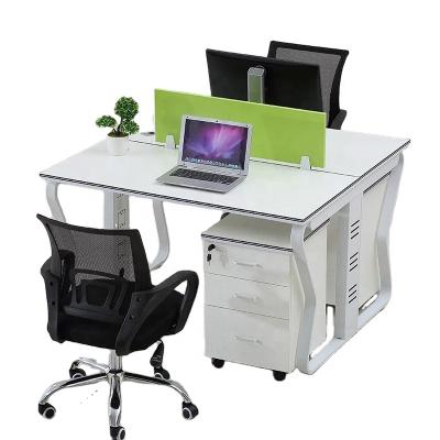 China Wholesale Factory Cubicle Foshan Manufacturers Modern Design Convertible Computer Desk Splits 2 Person Office Workstation for sale