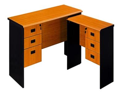 China Convertible L Shape China Manufactured Fire Retardant Board Supply Customized Home Office Wood Tables for sale