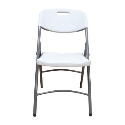 China Wholesale Industrial Factory Garden Weightless Metal Folding Outdoor Folding White Plastic Camping Chair For Events for sale