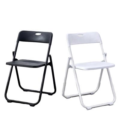 China Guangdong Foldable Manufacturer Used Mini Garden School Black White Blue Foldable Chairs Meeting Room Plastic Folding Chairs for sale