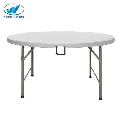 China Large Flowing Round Banquet Table Top Half Round and 6ft Folding Folding Catering School Table School Folding Traing Tables for sale