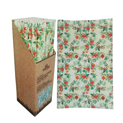 China Zhoam Waterproof Custom Printed Gift Wrapping Paper Mint Wrapping Paper for sale