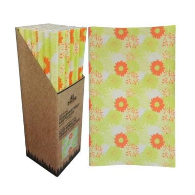 China Zhoam Waterproof Custom Printed Gift Wrapping Paper Soft Wrapping Paper for sale