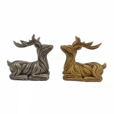 China Custom Resin Crafts Deer Decorative Deer Sculpture Decoration Christmas Stand Deer for sale