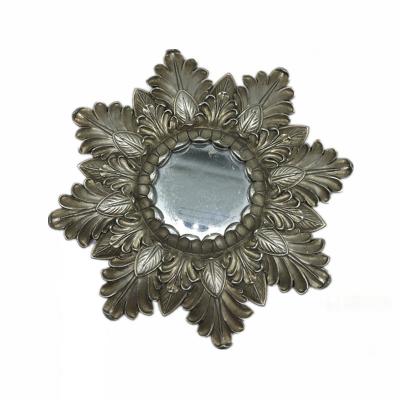 China Amazon Hot Sale Antique Silver Frame Wall Mirror Home Decoration Mirrors for sale