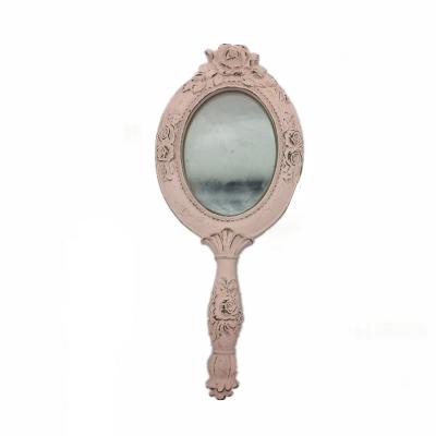 China Mirrors Handle Antique Hand Mirrors Handheld Mirrors Floral Hand Mirrors for sale