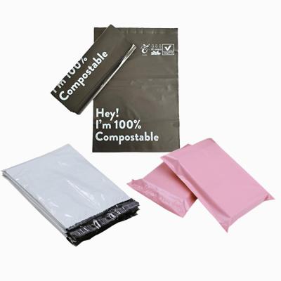 China Household Products Printing Custom Pink White LDPE Messenger Mailing Bag Biodegradale Packaging Poly for sale