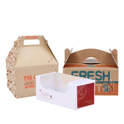 China Customized Biodegradable Size Disposable Take Away Cardboard Containers Food Packaging Fried Chicken Box for sale