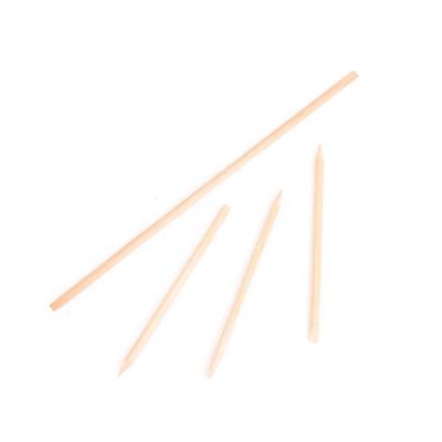 China Birch Clean Double Ended Manicure And Pedicure Tools Polish Wooden Manicure Nail Sticks for sale