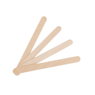 China Wholesale Smooth Viable Polishing Not Easy To Break Flat Wooden Ice Cream Stick for sale