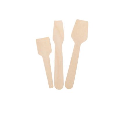 China Sustainable Wholesale Disposable Personalized Environmental Protection Ice Cream Wooden Spoon for sale