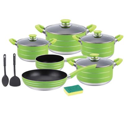 China Nonstick Aluminum Cookware Set Pot, Milk Pan and Casserole Stocked for sale