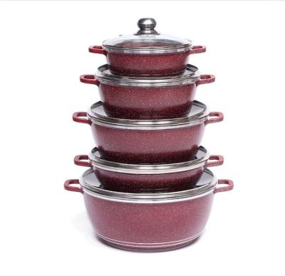 China Sustainable Cooking Care Cooking Pots Non Stick Pots Set Cooking for sale