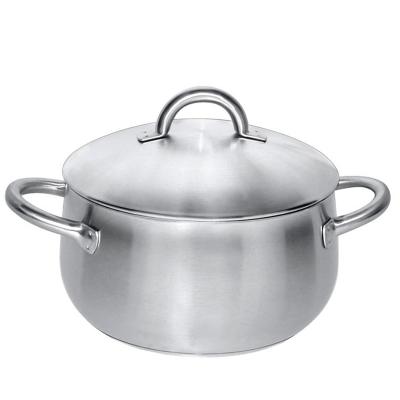 China High quality stocked stainless steel 1pc cookware set kitchen cooking pots 1pc sets for sale