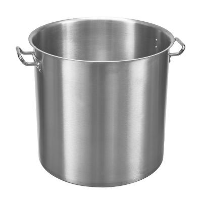 China Stocked heavy stainless steel stock pot with sanding pot for cooking cookware set for sale