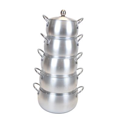 China Sustainable Cooking Aluminum Pot Belly Shape for sale