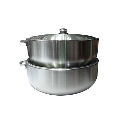 China China Sustainable Supplier High Quality Aluminum Steamer With Sanding Process for sale