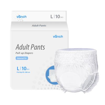 China Adults Overnight Plain Weave Incontinence Medical Product Diapers For Adults Pull Up Cloth Wearing Diapers for sale