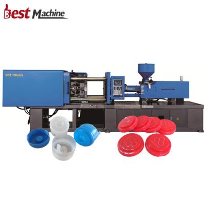 China BST-2050A horizontal 5 gallon water bottle cap making machine/injection molding machine with factory price for sale