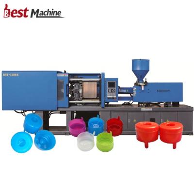 China BST-1800A Horizontal Automatic 5 Gallon Water Bottle Plastic Cap Making Machine / Injection Molding Machine for sale