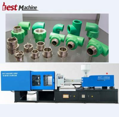 China High Capacity PPR Horizontal Pipe Fitting Products Plastic Injection Mold 340ton Making Machine Price for sale