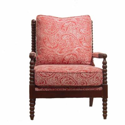 China Chesterfield SOFA Home Furniture Hotel Living Room Sofa Chair Modern Design Wooden Fabric Accent Chair for sale