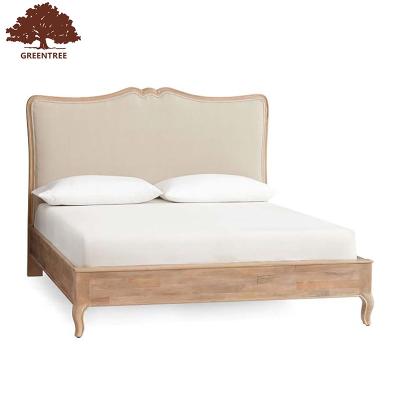 China Hotel Bedroom Furniture Modern Design Oak Furniture Solid Home Antique Solid Adjustable Double King Queen Bed (Size) Upholstery for sale