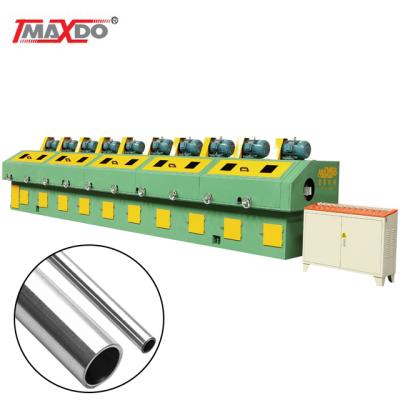 China Construction worksÂ   Maxdo Stainless Steel Tube Polishing Machine 8 Heads 7.5 KW SS Stainless Steel Tube Polishing Machine for sale