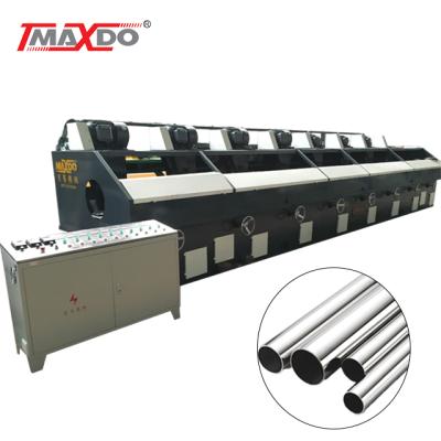 China Pipe Mirror Maxdo 8 Heads Stainless Steel Ellipse Pipe Polishing Surface Polishing Machine for sale