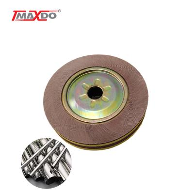 China Metal Stainless Steel Products Surface Polishing Maxdo Polishing Stainless Steel Tube Abrasive Fin Polishing Wheels for sale