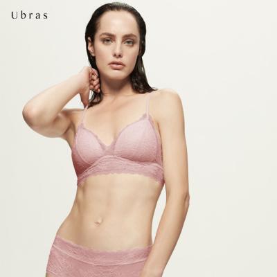 China Ubras UX12016 new design QUICK DRY soft sexy one piece seamless removable pad ladies lace up sexy bras for sale